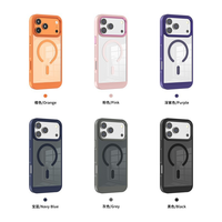 Pour iPhone 17 Pro Max étui de téléphone portable magnétique étui antichoc transparent pour iPhone 14 15 16 coque de Dissipation thermique en nid d'abeille