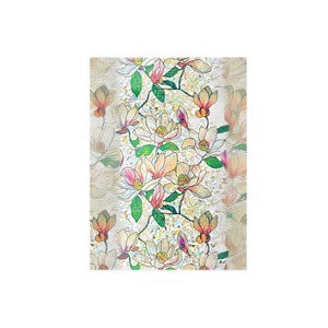 Film pour vitres en verre teinté, vinyle de confidentialité, givré, sans colle, adhésif statique, motif floral magnolia, maison, cuisine, bureau, salle de bain, 200 cm - Product Image 1