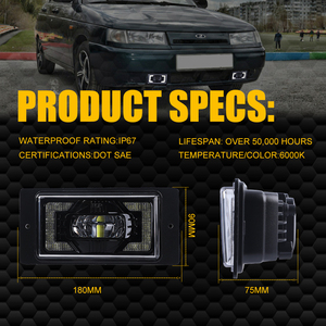 Loyo 40W LED sương mù ánh sáng cho LADA <span class=keywords><strong>VAZ</strong></span> Sương Mù Ánh sáng cho 2110 Chevrolet Niva LADA <span class=keywords><strong>VAZ</strong></span> 2114 LADA <span class=keywords><strong>VAZ</strong></span> 2115 sương mù phía trước/Đèn lái xe - Product Image 6