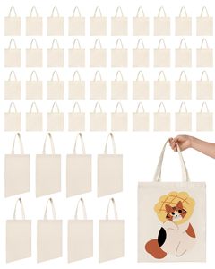 Wholesale Durable Sublimation Printed Ladies &amp; Mens Rope Handle Medium Size <strong>Coloured</strong> Cotton <strong>Canvas</strong> Blank Tote Bag with Logo - Product Image 1