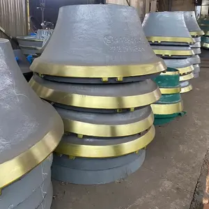 Pieza de desgaste de acero de alto manganeso duradero h4800 trituradora de cono piezas de repuesto trituradora manto de repuesto y cóncavo