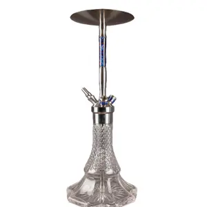 Mới đến sang trọng bấm vào nhựa thép không gỉ Shisha hookah