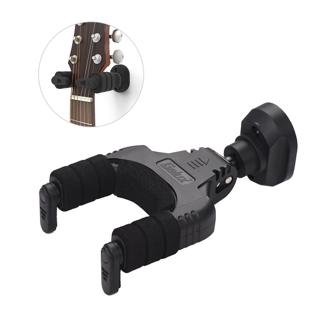 GALUX GH-110P Auto-Lock Guitar Stand Adjustable Wall Mount Hook Holder for Acoustic Classic Stringed Instruments Accessory