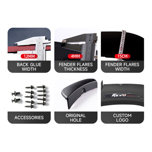 Accessoires extérieurs automobiles d'usine : Élargisseurs d'ailes TXR avec design boutonné pour <span class=keywords><strong>Toyota</strong></span> Hilux 2015-2020 - Product Image 5