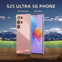 Smartphone débloqué 5G LTE mondial double SIM S25 16 Go + 128 Go Octa Core 108 MP Android 14 8000 mAh en gros