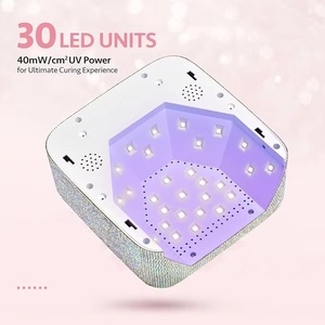 Lampe à ongles UV LED sans fil 72W rechargeable, séchoir tactile à polymérisation rapide, portable pour usage domestique, double lumière - Product Image 3