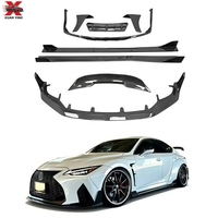 Kit aérodynamique en fibre de carbone de style ART de haute qualité pour Lexus IS 2021-2024 : Lame avant, jupes latérales, diffuseur arrière, spoiler, extensions d'ailes