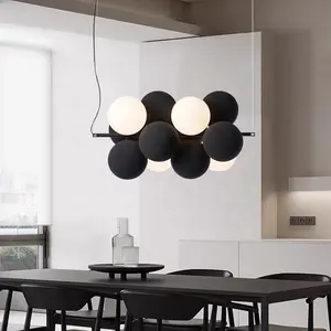 Yüksek kalite Modern PVC topu avizeler aydınlatma Ffixtures Livingroom kolye işık küre topu abajur led asılı lamba