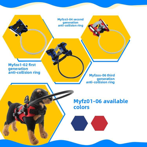 Anneau de protection pour chien en polyester réfléchissant réglable anti-collision pour chiens aveugles et âgés, pour la gestion des obstacles - Product Image 3