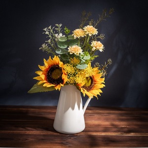 CallaFloral ช่อดอกทานตะวันประดิษฐ์ ผ้าพลาสติกถักทอ งานแฮนด์เมด ตกแต่งงานแต่งงาน ตกแต่งบ้าน CF01383 - Product Image 1