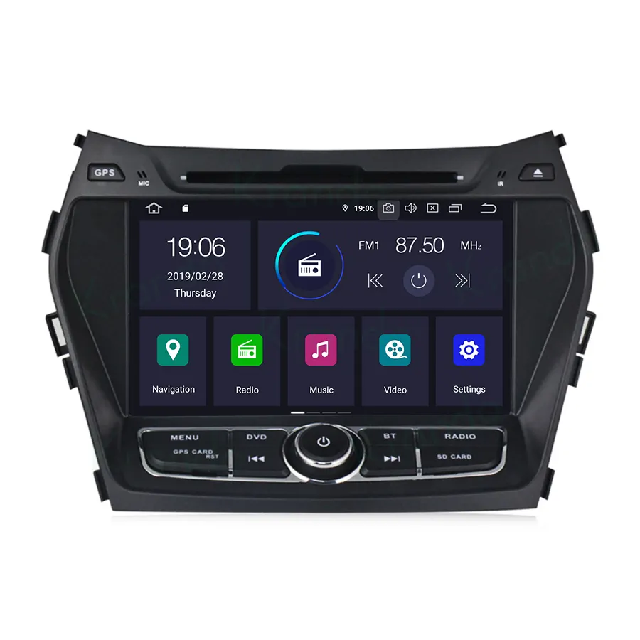 Krando Android 8 Inch 11.0 4G 64G Touch Screen Car Audio Radio For Hyundai IX45 Santa fe 2013-2016 Multimedia GPS Head Unit