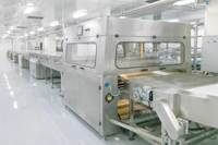 Nouvelle machine d'enrobage au chocolat à bande transporteuse automatique pour usage industriel, traitement des noix, haute productivité