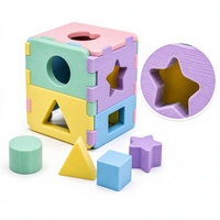 Cubo clasificador de formas geométricas impreso en 3D con tecnología FDM, juguete educativo de bloques multiforma para el aprendizaje infantil, OEM personalizado