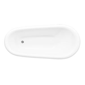 Suministro Directo de Fábrica, Bañera Acrílica Independiente Blanca de Diseño Moderno y Sencillo con Falda Completa para Adultos, Modelo QT-4020 - Product Image 4