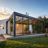 Pergola motorisée en aluminium de haute qualité, facile à assembler, gazebo bioclimatique, éclairage LED en option pour patio extérieur, jardin