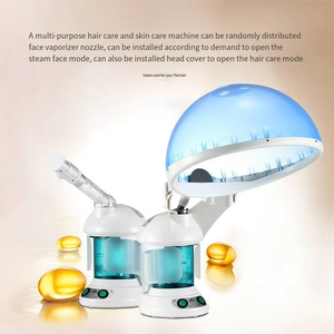Vapor Facial Steamer e <span class=keywords><strong>Hair</strong></span> Steamer Ce Plug UE 2 em 1 Cabelo e Rosto Steamer Odm Ozônio Ionic Tool para Spa & Cosméticos Marcas