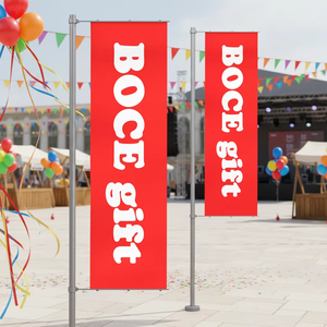Drapeau de plage à plumes personnalisé avec logo pour la promotion extérieure et la publicité commerciale - Product Image 4