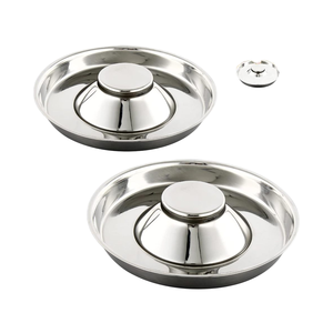 SUOXU Bols d'alimentation écologiques en acier inoxydable pour chiots, grands bols en métal solide <span class=keywords><strong>de</strong></span> 30cm pour le <span class=keywords><strong>sevrage</strong></span> <span class=keywords><strong>de</strong></span> l'eau et <span class=keywords><strong>de</strong></span> la nourriture, ensemble <span class=keywords><strong>de</strong></span> 2 pièces - Product Image 6