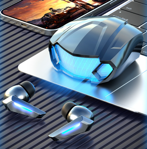 หูฟังไร้สาย TWS รุ่น M5 ดีไซน์เท่ห์ สำหรับเล่นเกมส์ สเตอริโอไร้สาย ควบคุมแบบสัมผัส ขายร้อนแรงจากโรงงานโดยตรง ใช้ได้กับ iPhone - Product Image 2