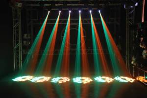 إضاءة متحركة للمسرح بقوة 30 واط مع تحكم DMX 512 بـ 9 قنوات للحفلات والديسكو - Product Image 3