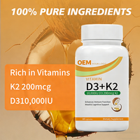 Capsules de Vitamine D3 et K2 Végétaliennes à Succès : Complément pour des Os Sains et Forts, avec Calcium et Magnésium