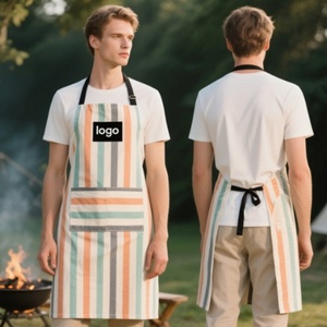 Promotional Apron Waterproof Oil-proof Custom Logo Full Printing Design With Pocket Household Kitchens - Product Image 5
