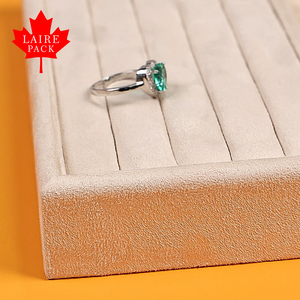 Laire bán buôn Nhung Vòng Mặt dây chuyền <span class=keywords><strong>Bangle</strong></span> lưu trữ trang sức khay hiển thị cho cửa hàng hiển thị - Product Image 5