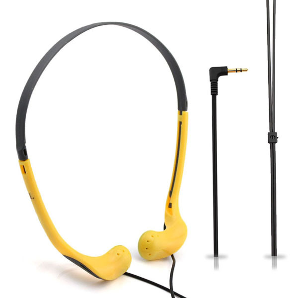 Cheap JL Chipset Stretchable Bone Conduction 3.5mm Wired Sport Earphones with Silicone PVC Material for Gym