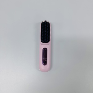 Cordless <b>Hair</b> Straightener Hot Comb Rechargeable <b>Hair</b> Styling <b>Brush</b> LCD Display Portable for Home Travel - Product Image 5