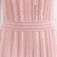 Robe longue élégante pour femme KD2460, col rond, sans manches, taille cintrée, printemps-été, couleur unie