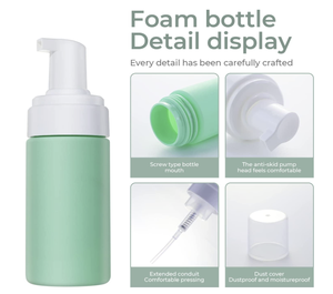 Dispensador de jabón espumoso para viaje, botellas de espuma vacías, rellenables, 3,4 Oz (100ML) - Product Image 2