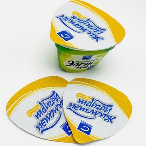 Tapas de aluminio preimpresas y preformadas de grado alimenticio con relieve, cubiertas de papel de aluminio de colores para yogur, tapas de plástico de fácil despegue para vasos de yogur - Product Image 3