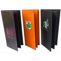 Porte-menu A4 et protège-boissons A5 personnalisés, neufs, pour restaurant, double face