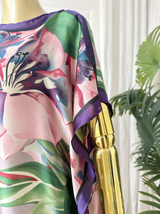 Vestido Floral Estampado de Moda Africana, Caftán Turco, Ropa Islámica, Abaya, Vestidos Musulmanes para Mujer, Vestido Elegante MooMoo - Product Image 2