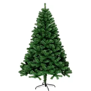 Factory Price Wholesale Christmas Decoration PET Pine Needle Artificial Realistic Christmas Tree With Flock Snow