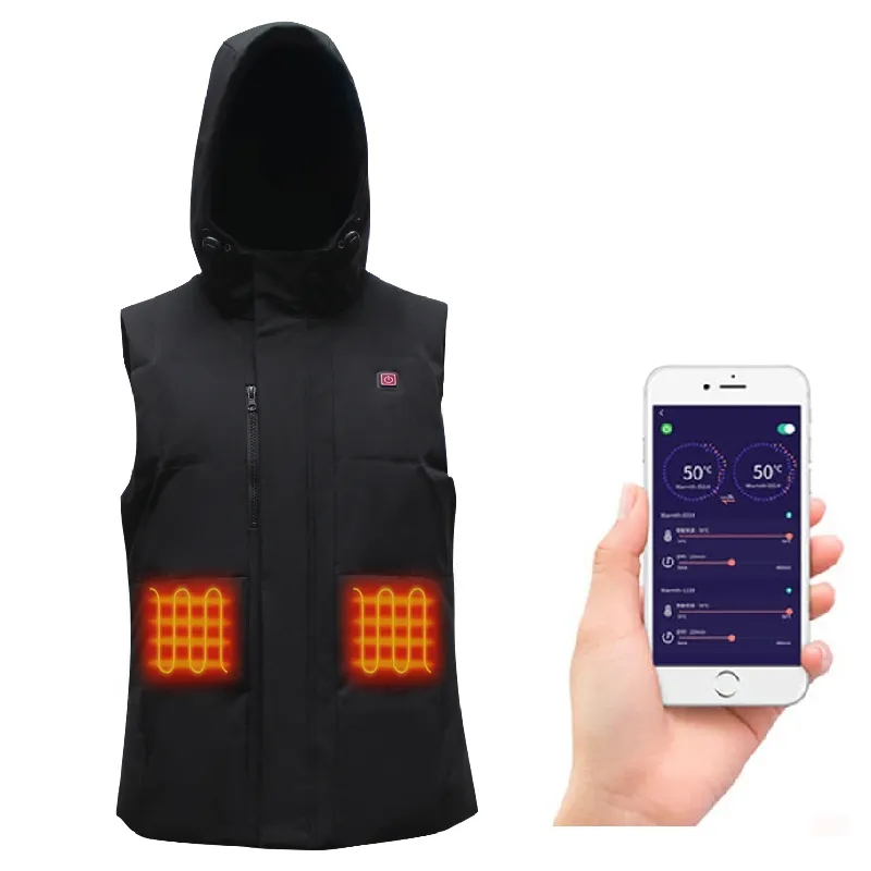 USB Smart Power Bank для мужчин Регулируемые По теплу места Интеллектуальный жилет с подогревом куртки аккумуляторная батарея для женщин