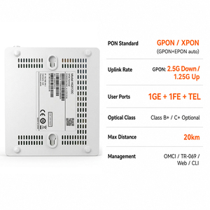 HG8120C Fiber Optical Modem ONT CATV Support Used Hua Wei Hisilicon Chip XPON 1GE+1FE+TEL GPON XPONONU <b>Router</b> RJ45 Africa Market - Product Image 2