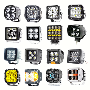 Foco Cuadrado Superbrillante para Camioneta Todoterreno, Luz de Conducción LED 4x4, Faros LED para Jeep, <span class=keywords><strong>Toyota</strong></span>, Land Rover, Tank - Product Image 1