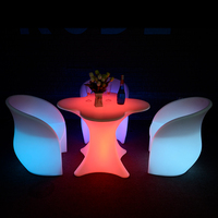 Fauteuils de jardin lumineux en gros de Foshan avec batterie rechargeable et LED
