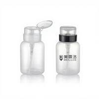 Bouteille pompe en plastique écologique de 210 ml avec bouchon à vis, logo personnalisé, couleur personnalisée, qualité professionnelle, vente en gros