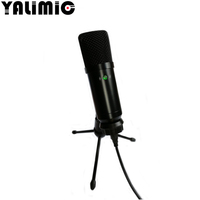 Hot Sale USB-Kondensator-Kabel mikrofon mit Stumm schaltung funktion für Aufnahme-und Live-Streaming für Konferenz zwecke aus strap azier fähigem Metall