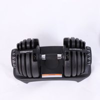 Haltères réglables en fonte de 24 kg / 52,5 lb, équipement de fitness pour la maison et la musculation