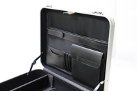 Porte-documents de luxe en aluminium haut de gamme, porte-documents argenté, porte-documents pour ordinateur portable, porte-documents à combinaison sécurisée