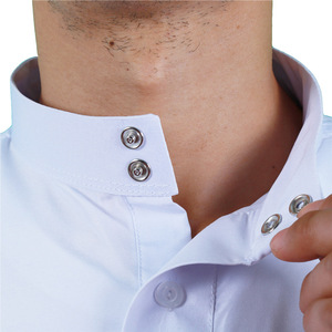 Abito S-3XL musulmano da uomo arabo mediorientale piatto liscio in Qatar abito collo in piedi - Product Image 5