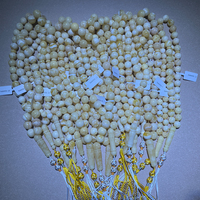 Perles d'ambre blanc véritable de Kaliningrad NAM06, perles d'ambre baltique en gros, perles de prière musulmanes naturelles Tasbih Tasbeeh islamiques