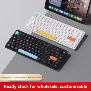 Teclado de modo dual inalámbrico ultrafino de bajo perfil Teclado mecánico de bajo perfil mecánico de oficina silencioso - Product Image 4