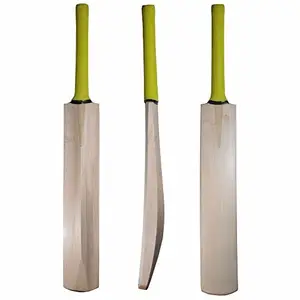 Wooden cricket bat with foam padded bag - sturdy, lightweight and suitable for family/club play/beach/backyard