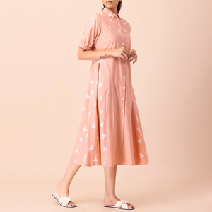 Tùy chỉnh kurta georgette madhubani in Dresses anarkali với dupatta Womens Áo sơ mi Midi Dress - Product Image 3