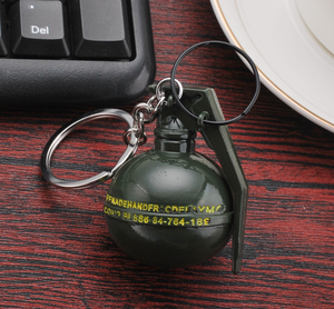 Porte-clés personnalisé populaire <span class=keywords><strong>grenade</strong></span> fragmentaire métal coquille de fumée jeu approche finale grenades paralysantes artificielles porte-clés - Product Image 2