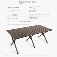Ensemble table et chaises pliantes modernes et portables pour l'extérieur Mobilier d'extérieur pliable en alliage d'aluminium et métallique pour le camping de 1 à 2 personnes